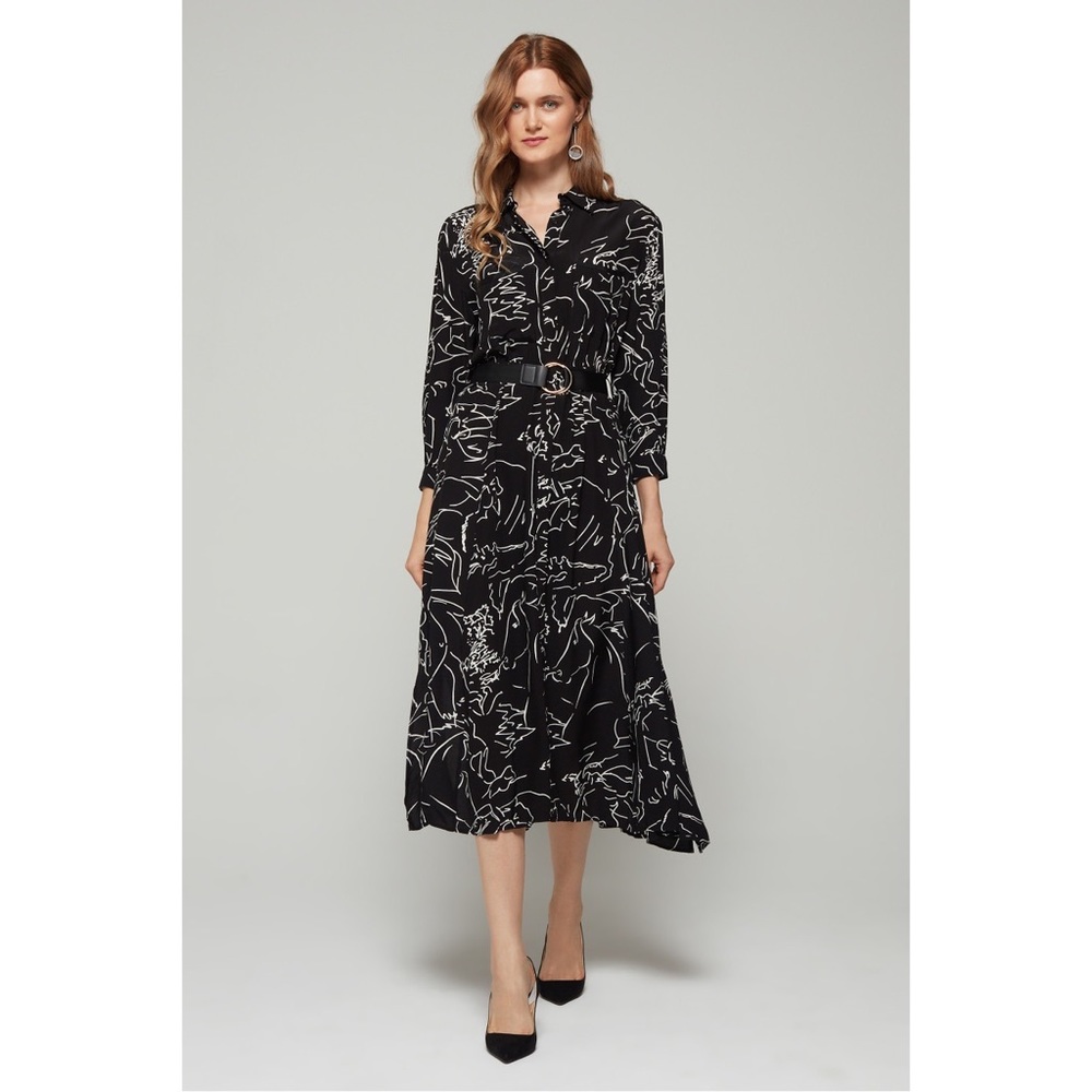 TopShop Gorgeous Black & White Swirl Design Dress